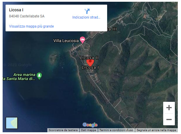 mappa di Punta licosa